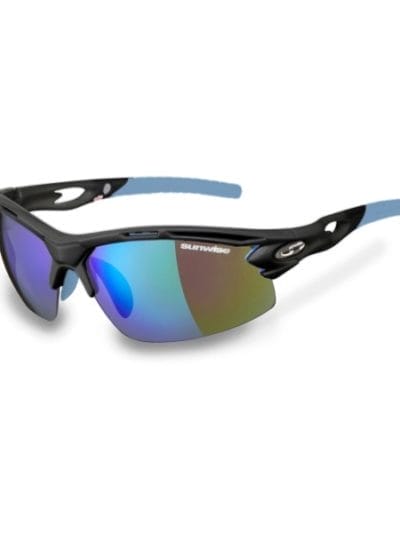 Fitness Mania - Sunwise Vertex Optics Sports Sunglasses - Grey (Supplied with 4 sets of lenses)