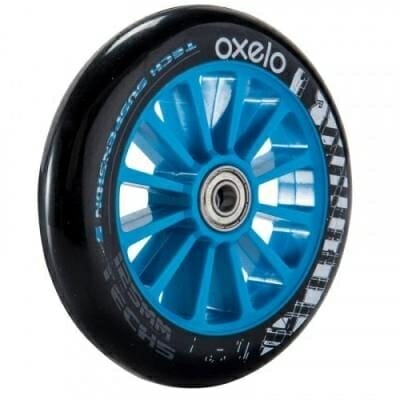 Fitness Mania - 1 x 125 mm Scooter Wheel with Bearings - Blue