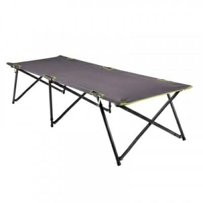 Fitness Mania - Arpenaz L100 Camp Bed _PIPE_ Black