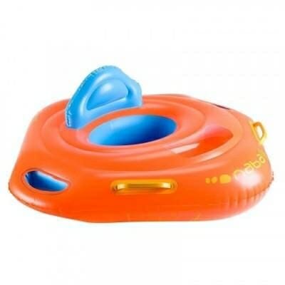 Fitness Mania - Baby seat swim ring with window & handles for children from 11 to 15kg - orange