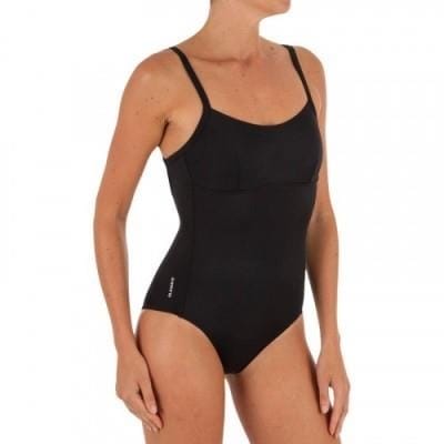 Fitness Mania - Cloe Women's One-Piece Swimsuit X- or U-shaped Back - Black