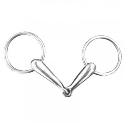 Fitness Mania - Horse Riding Steel Hollow 2-Ring Bit - Horse And Pony Size