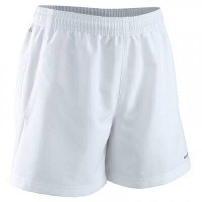 Fitness Mania - Kids' Junior Tennis Badminton Squash Shorts Essential 100 - White