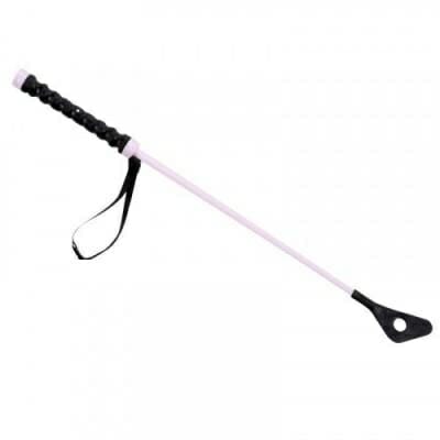 Fitness Mania - Schooling Children's Horse Riding Crop 56 cm - Pink/Black