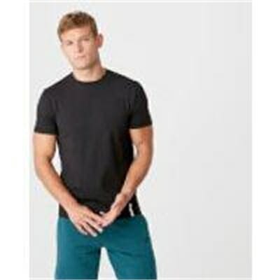 Fitness Mania - Luxe Classic Crew - Black - M - Black