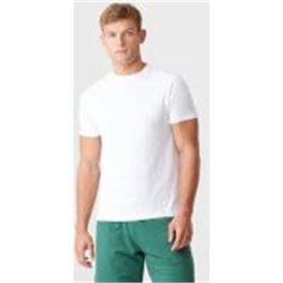 Fitness Mania - Luxe Classic Crew - White - M - White