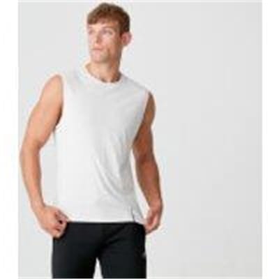 Fitness Mania - Luxe Classic Sleeveless T-Shirt - Chalk - S - Chalk