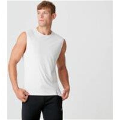 Fitness Mania - Luxe Classic Sleeveless T-Shirt - Chalk - XS - Chalk