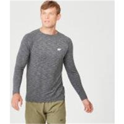 Fitness Mania - Performance Long Sleeve T-Shirt - Black Marl - S - Black Marl
