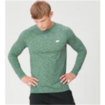 Fitness Mania - Performance Long Sleeve T-Shirt - Dark Green Marl - L - Dark Green Marl