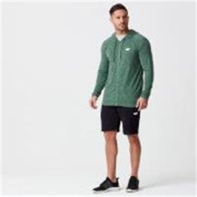 Fitness Mania - Performance Zip Top - Dark Green Marl - XS - Dark Green Marl