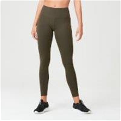 Fitness Mania - Power Mesh Leggings - Dark Khaki - L - Dark Khaki