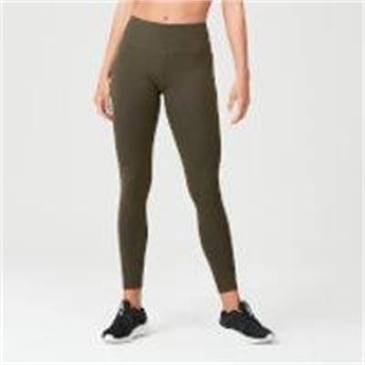 Fitness Mania - Power Mesh Leggings - Dark Khaki - M - Dark Khaki