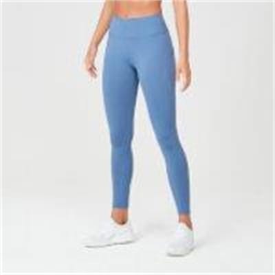 Fitness Mania - Power Mesh Leggings - Thunder Blue - L - Thunder Blue