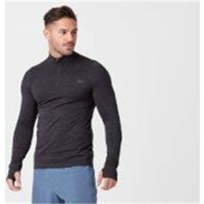 Fitness Mania - Sculpt Seamless 1/4 Zip Top - Black