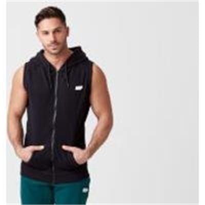 Fitness Mania - Tru-Fit Sleeveless Hoodie - Black - XS - Black