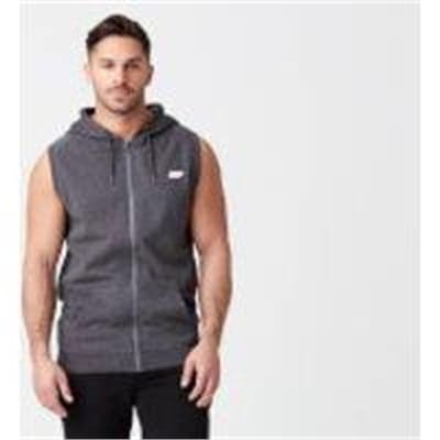 Fitness Mania - Tru-Fit Sleeveless Hoodie - Charcoal