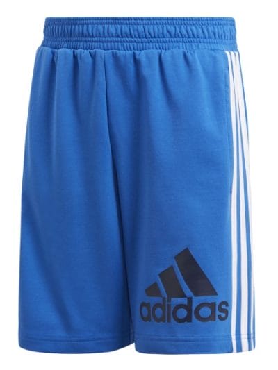 Fitness Mania - Adidas Badge Of Sport Kids Boys Training Shorts - Blue/Collegiate Navy