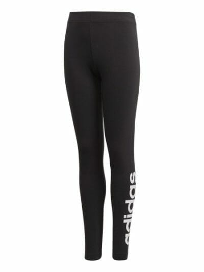 Fitness Mania - Adidas Essentials Linear Kids Girls Tights - Black/White