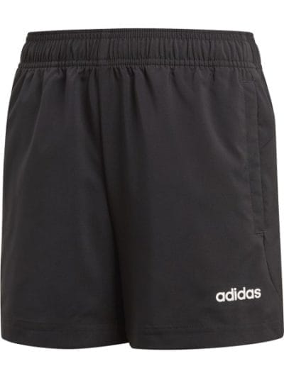 Fitness Mania - Adidas Essentials Plain Chelsea Kids Boys Training Shorts - Black/White