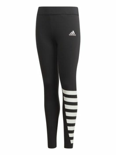 Fitness Mania - Adidas ID Kids Girls Training Tights - Black/White