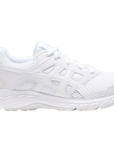 Fitness Mania - Asics Contend 5 GS - Kids Running Shoes - Triple White
