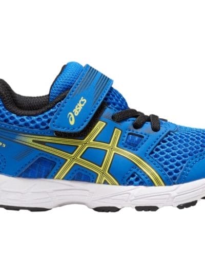 Fitness Mania - Asics Contend 5 TS - Kids Boys Running Shoes - Illusion Blue/Lemon Spark
