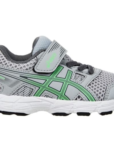 Fitness Mania - Asics Contend 5 TS - Kids Boys Running Shoes - Mid Grey/New Leaf