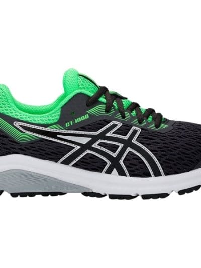 Fitness Mania - Asics GT-1000 7 GS - Kids Boys Running Shoes - Dark Grey/Green
