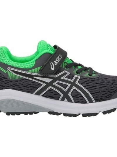 Fitness Mania - Asics GT 1000 7 PS - Kids Boys Running Shoes - Dark Grey/Green