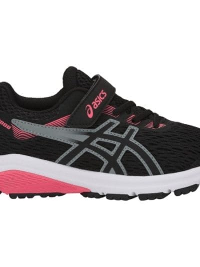 Fitness Mania - Asics GT-1000 7 PS - Kids Girls Running Shoes - Double Black/Pink