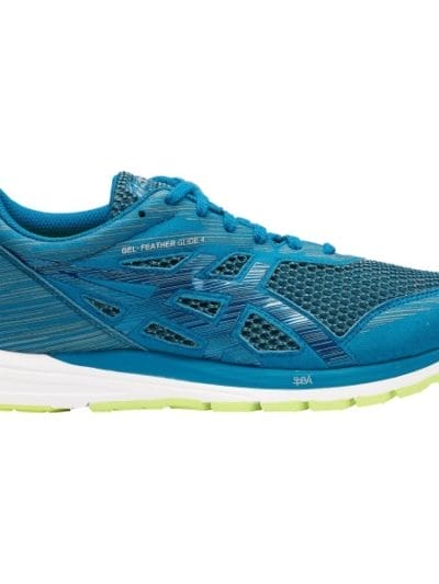 Fitness Mania - Asics Gel Feather Glide 4 - Mens Running Shoes - Deep Aqua/Flash Yellow