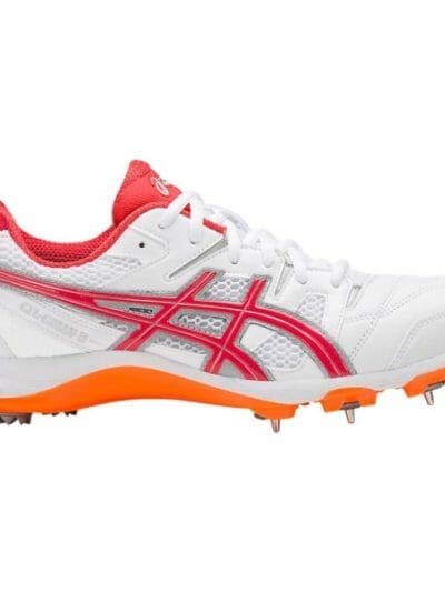 Fitness Mania - Asics Gel Gully 5 - Mens Cricket Shoes - White/Red Alert