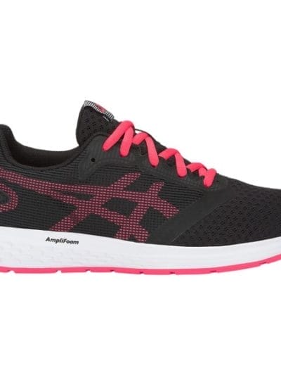 Fitness Mania - Asics Patriot 10 GS - Kids Girls Running Shoes - Black/Pink Cameo