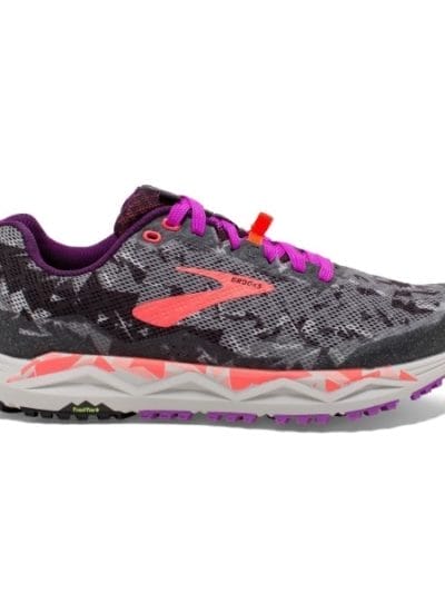 Fitness Mania - Brooks Caldera 3 - Womens Trail Running Shoes - Black/Purple/Coral