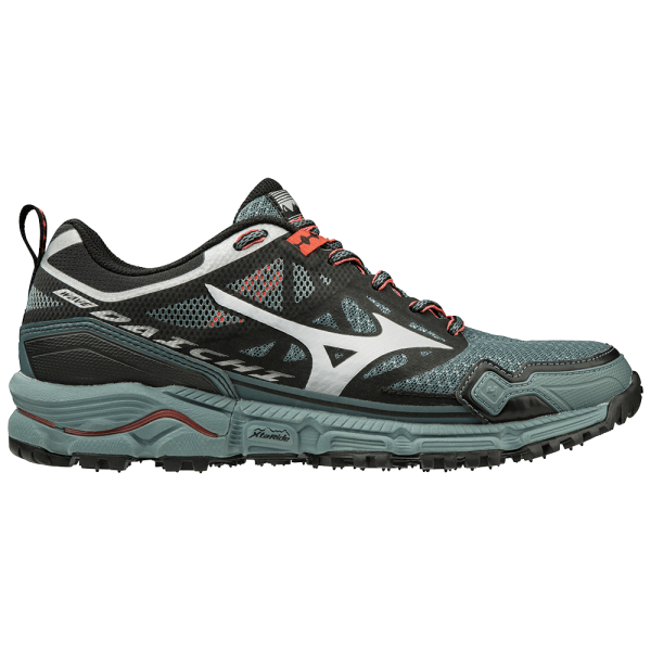 Fitness Mania - Mizuno Wave Daichi 4 - Womens Trail Running Shoes - Stormy Weather/Hot Coral