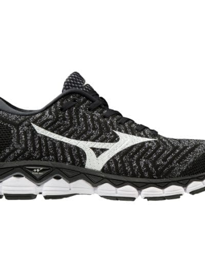 Fitness Mania - Mizuno WaveKnit Sky S1 - Mens Running Shoes - Black/White