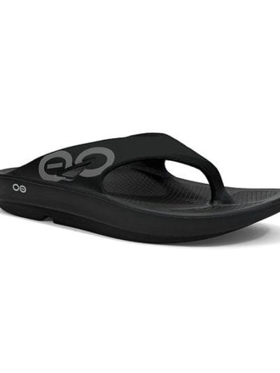 Fitness Mania - OOFOS OOriginal Sport - Unisex Recovery Thongs - Black