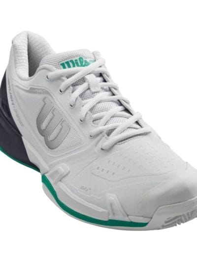 Fitness Mania - Wilson Rush Pro 2.5 AC Mens Tennis Shoes - White/Ebony/Deep Green
