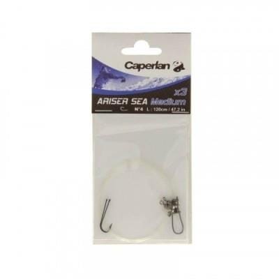 Fitness Mania - ARISER SEA MEDIUM X3 Hook no. 4 surfcasting fishing leader