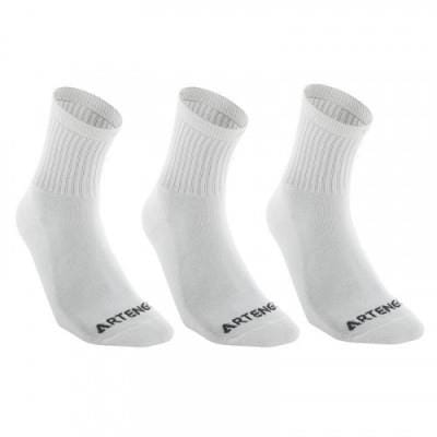 Fitness Mania - Adult High Sports Socks RS100 - 3 Pack - White