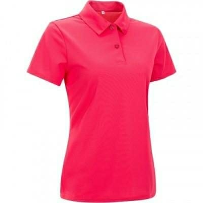 Fitness Mania - Essential Women's Tennis Badminton Padel Table Tennis Squash Polo Shirt - Pink