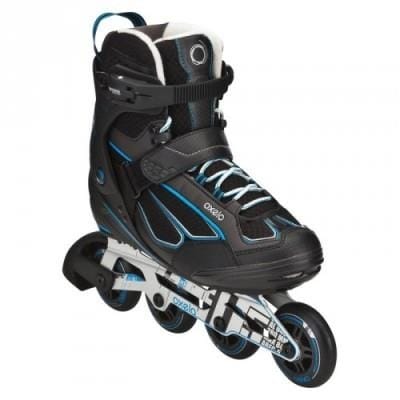 Fitness Mania - FIT 5 Inline Fitness Skates - Black _PIPE_ Blue