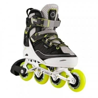 Fitness Mania - Fit 5 Junior Kid's Fitness Inline Skates - Yellow _PIPE_ White