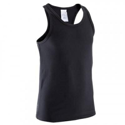 Fitness Mania - Girls' Breathable Fitness Tank Top Black