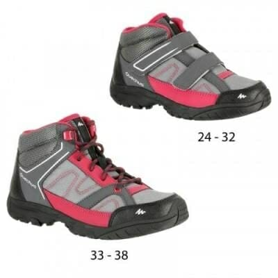 Fitness Mania - Kids Hiking Boots Arpenaz 50 Mid Velcro - Pink