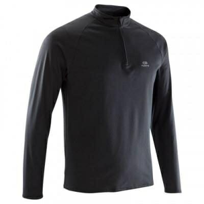 Fitness Mania - Mens Long-Sleeved Running T-Shirt - run Warm - Black