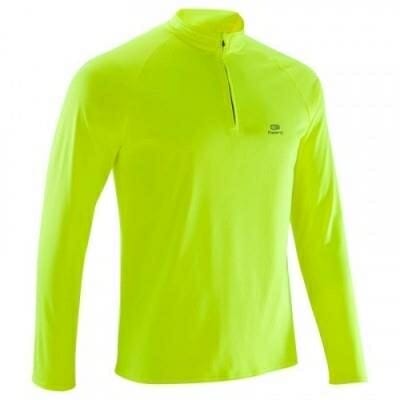 Fitness Mania - Mens Long-Sleeved Running T-Shirt - run Warm - Yellow
