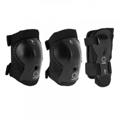 Fitness Mania - Play Kids' 3-Piece Skating Skateboarding Scooter Protective Gear - Black