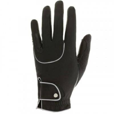 Fitness Mania - Pro'leather Adult Horse Riding Gloves - Black